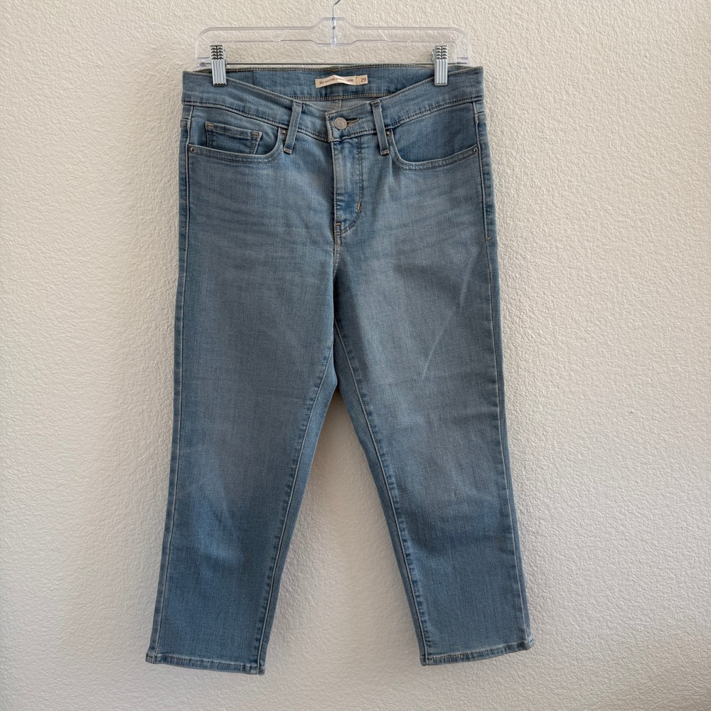 Levis 311 Shaping Skinny Capri Jeans Light Wash Denim 29